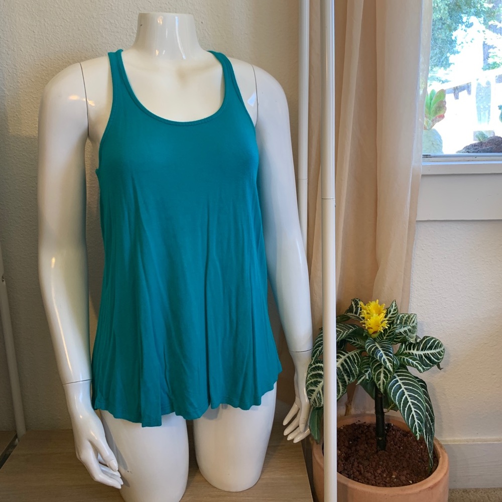 🦋 zara turquoise swing tunic tank 🦋